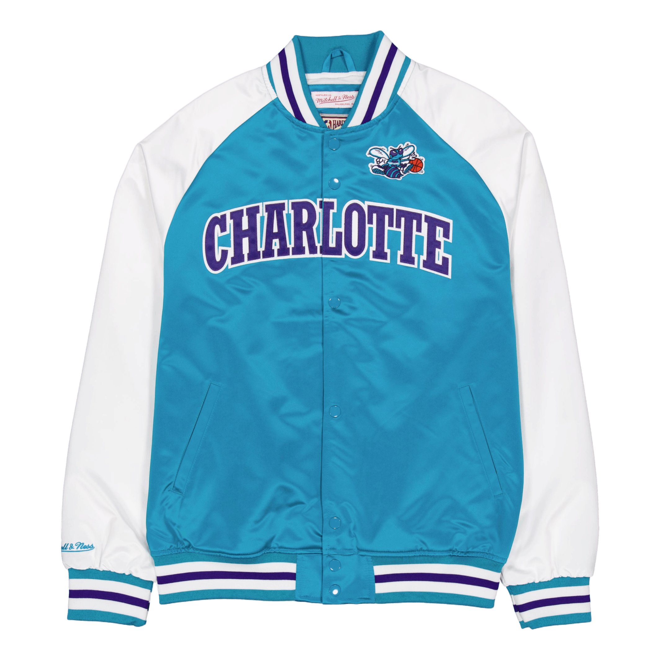 Mitchell & Ness Hornets Primetime Lightweight Satin Jacket