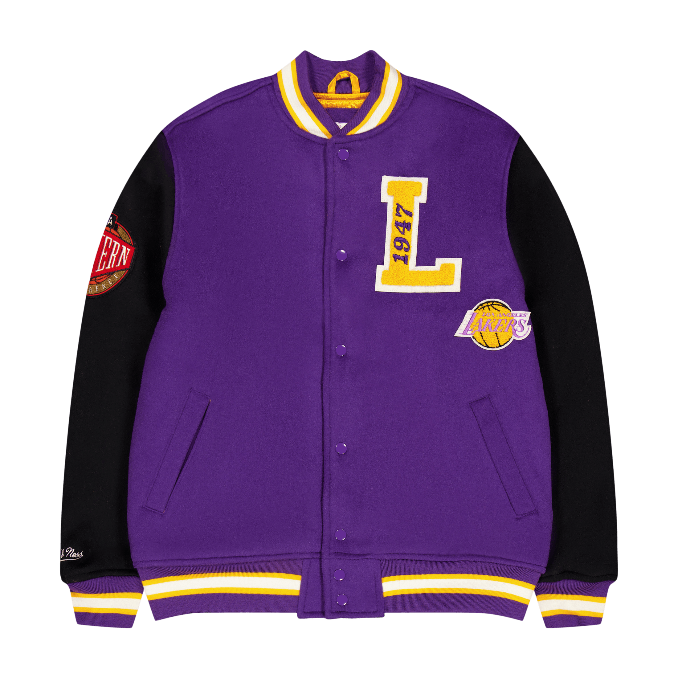 Mitchell & Ness Lakers Team Legacy Varsity Jacket – Thesolestory.com