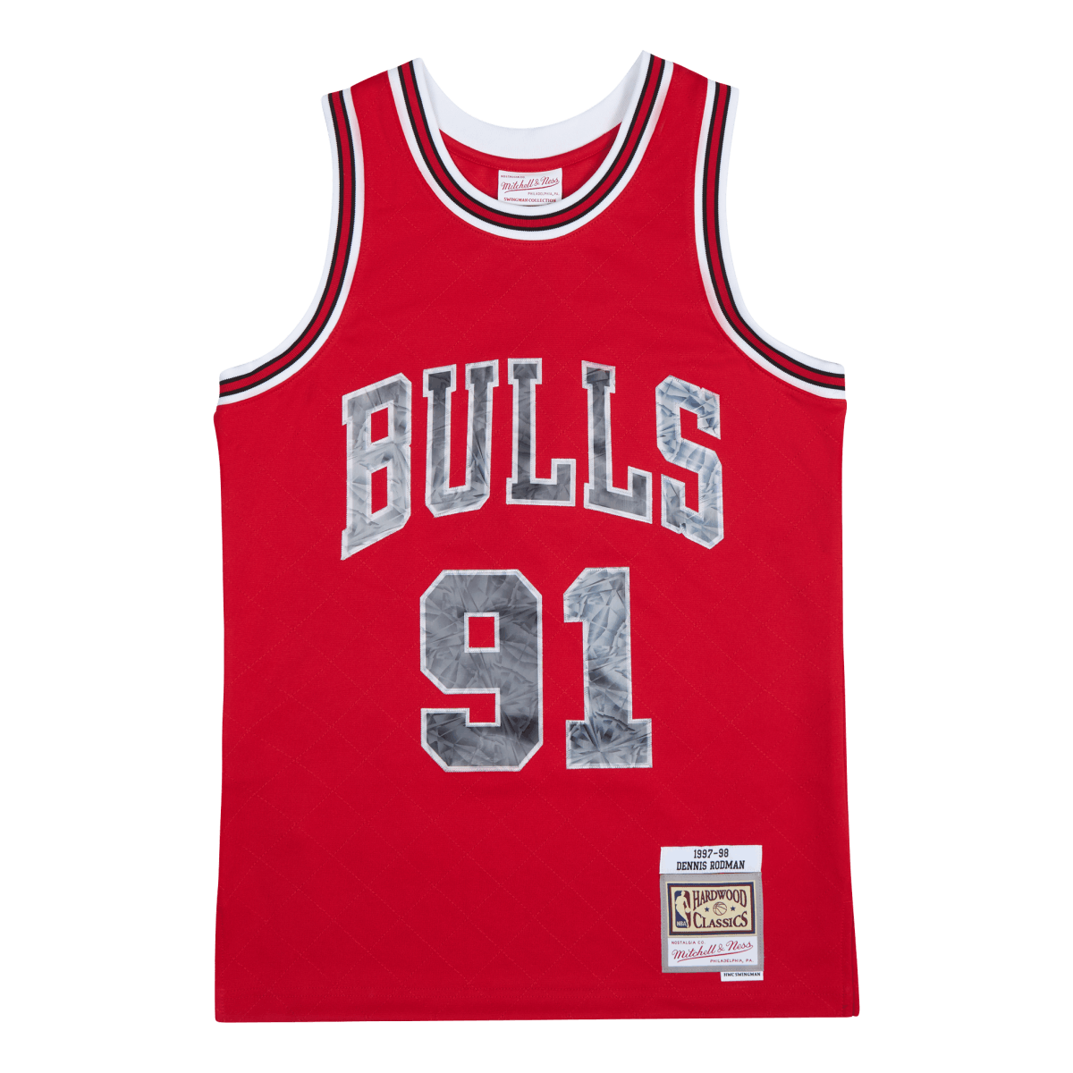 Bulls 75th Anniversary Swingman Jersey - Rodman - Mitchell