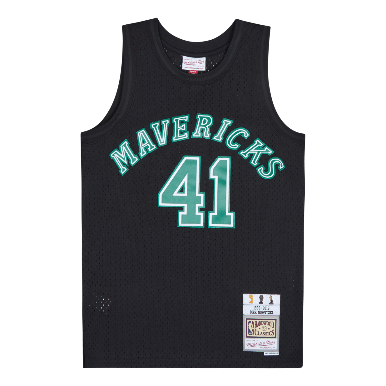 DALLAS MAVERICKS DIRK NOWITZKI HARDWOOD CLASSIC GOLD JERSEY