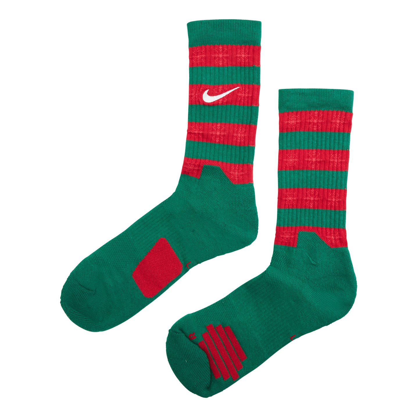 Red nike elite socks sales
