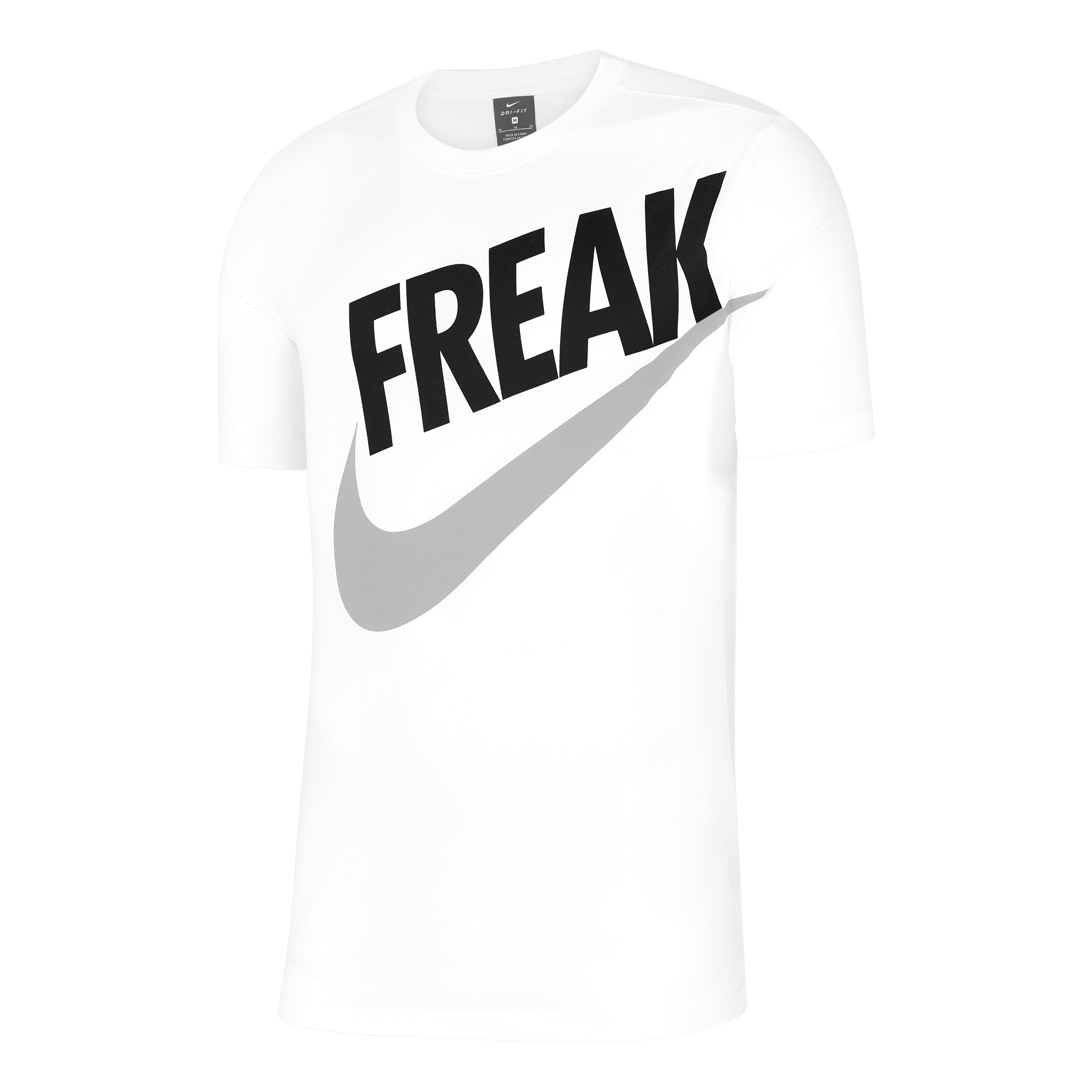 Nike freak t shirt white best sale