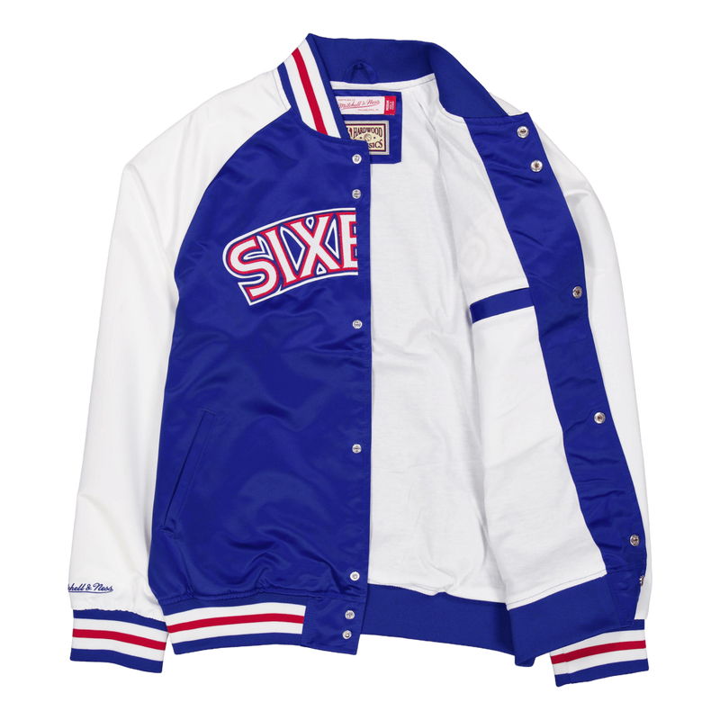 76ers Primetime Lightweight Satin Jacket