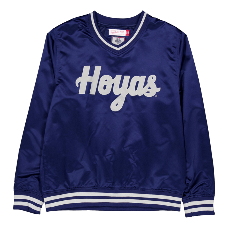 Hoyas Sideline Pullover Satin Jacket