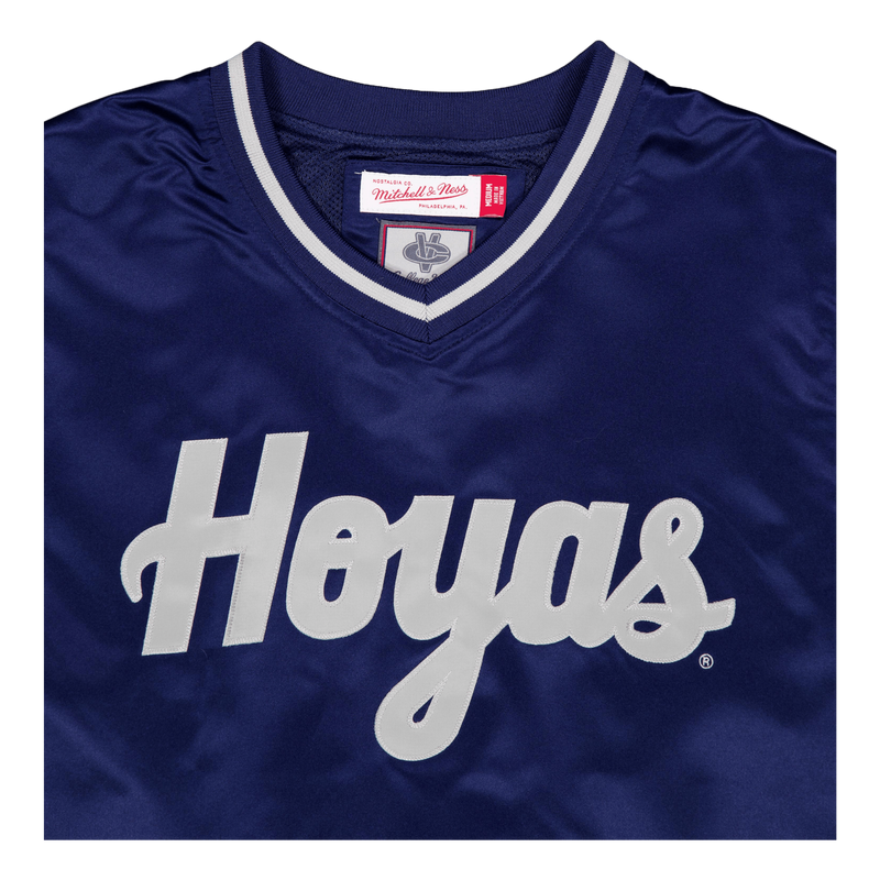 Hoyas Sideline Pullover Satin Jacket