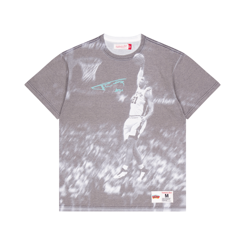 Spurs Above The Rim Sublimated S/S Tee - Tim Duncan