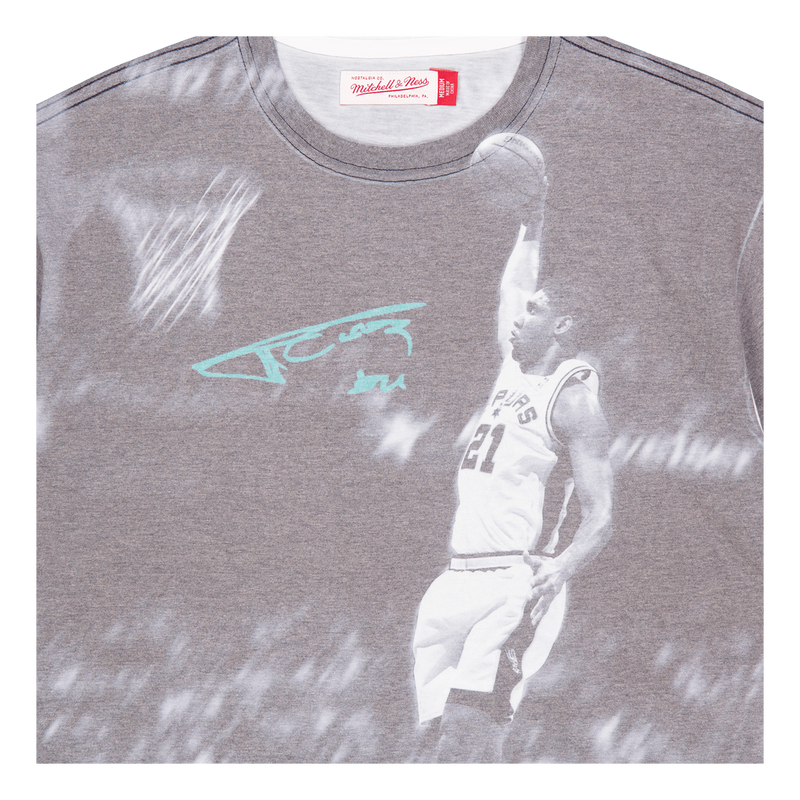 Spurs Above The Rim Sublimated S/S Tee - Tim Duncan