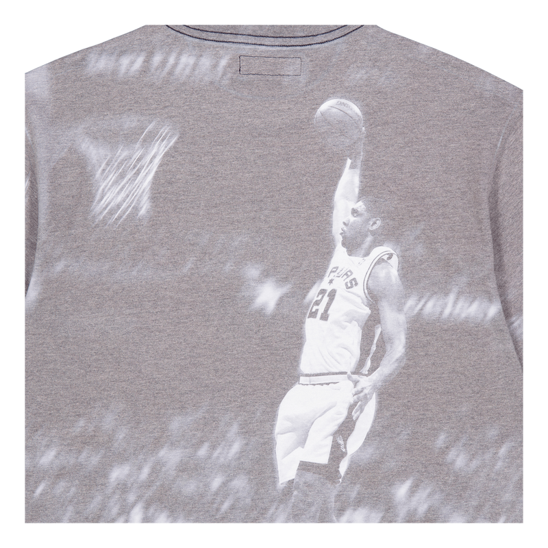 Spurs Above The Rim Sublimated S/S Tee - Tim Duncan
