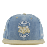 Hornets Blue Jean Baby Fitted HWC