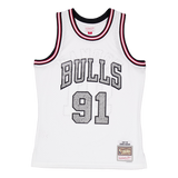 Bulls Cracked Cement Swingman Jersey 1997 Rodman
