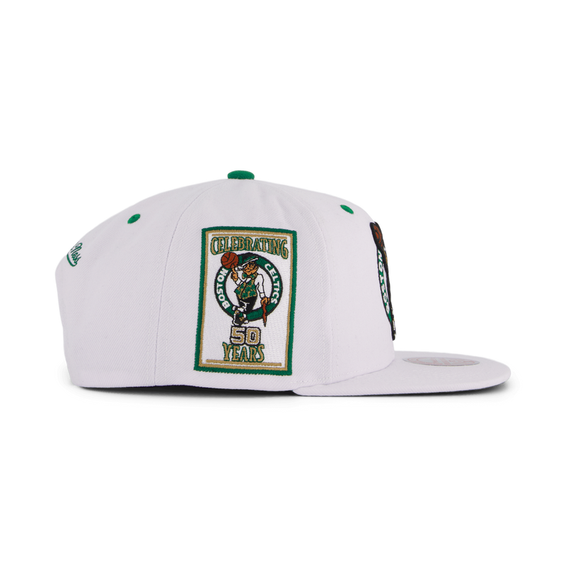 Celtics White Team Color Snapback