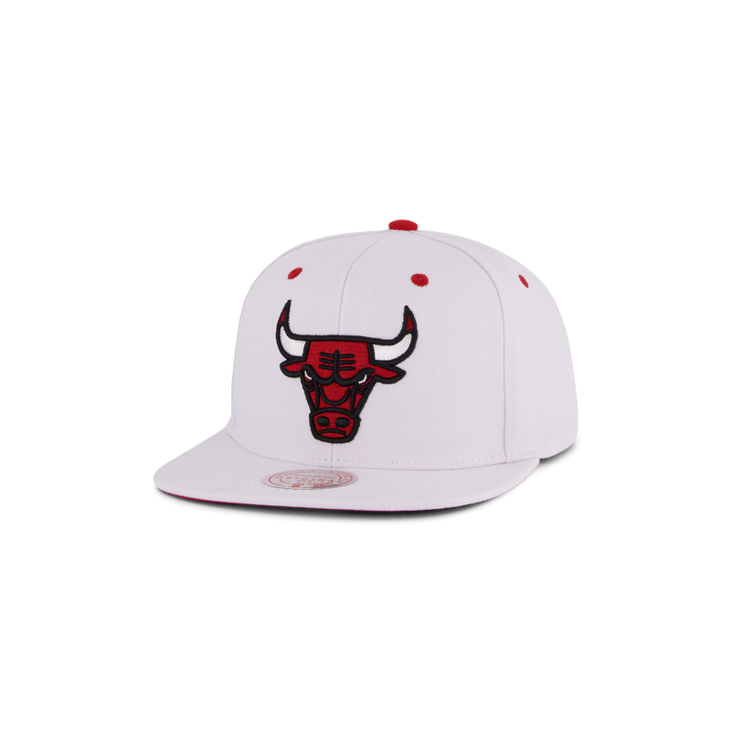 Bulls White Team Color Snapback