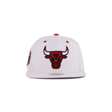 Bulls White Team Color Snapback