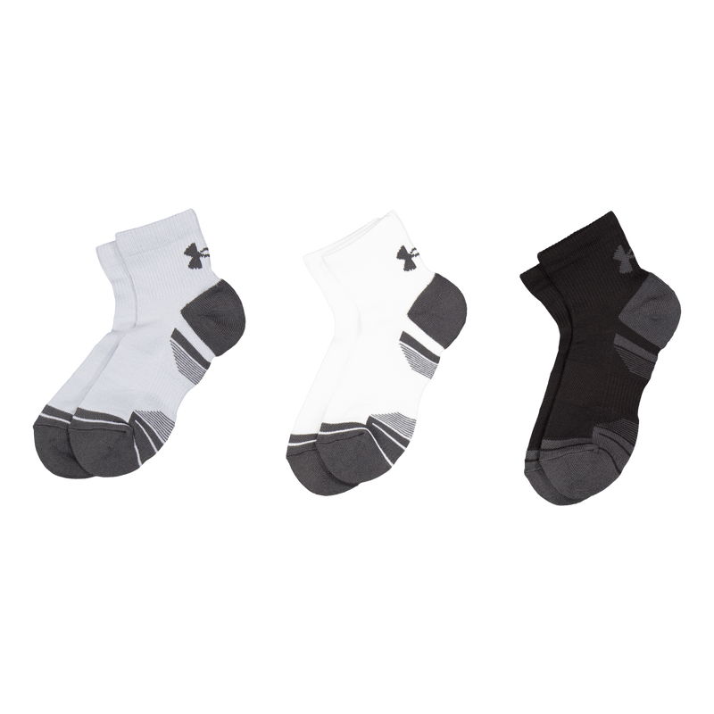 Under Armour UA Performance Tech Crew Lot de 6 paires de chaussettes unisexes – Accessoires anti-transpiration, Noir-gris jais Under Armour UA Performance Tech Crew Lot de 6 paires de chaussettes unisexes – Accessoires anti-transpiration, Noir-gris jais