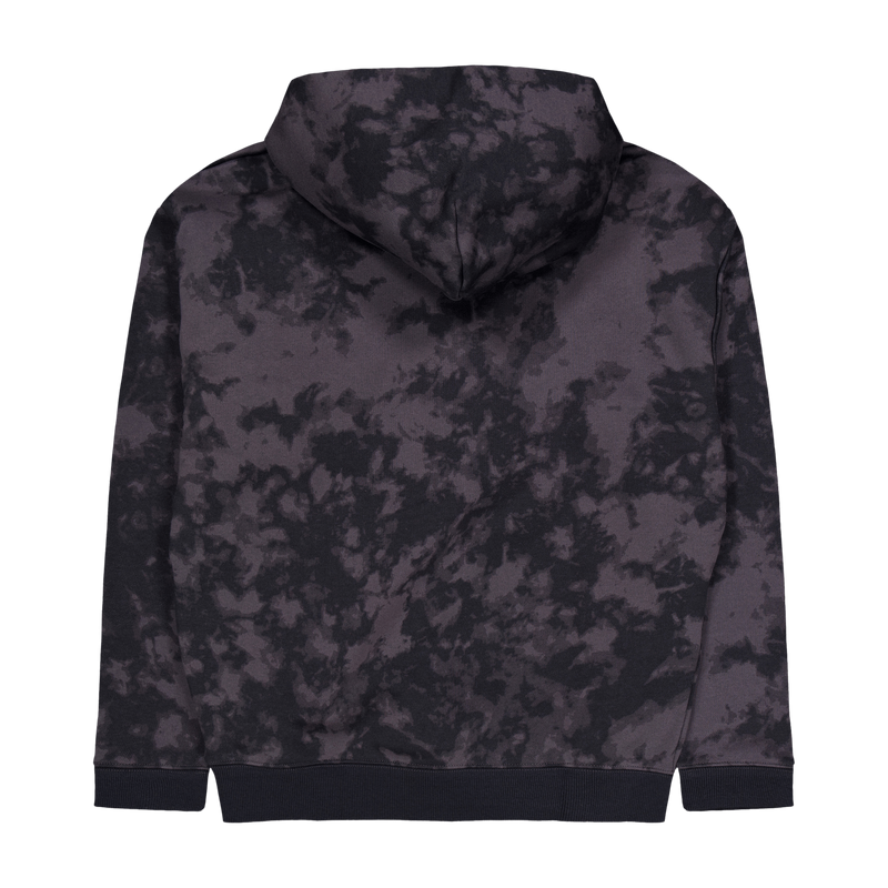 Curry Acid Wash Hoodie Jet Gray