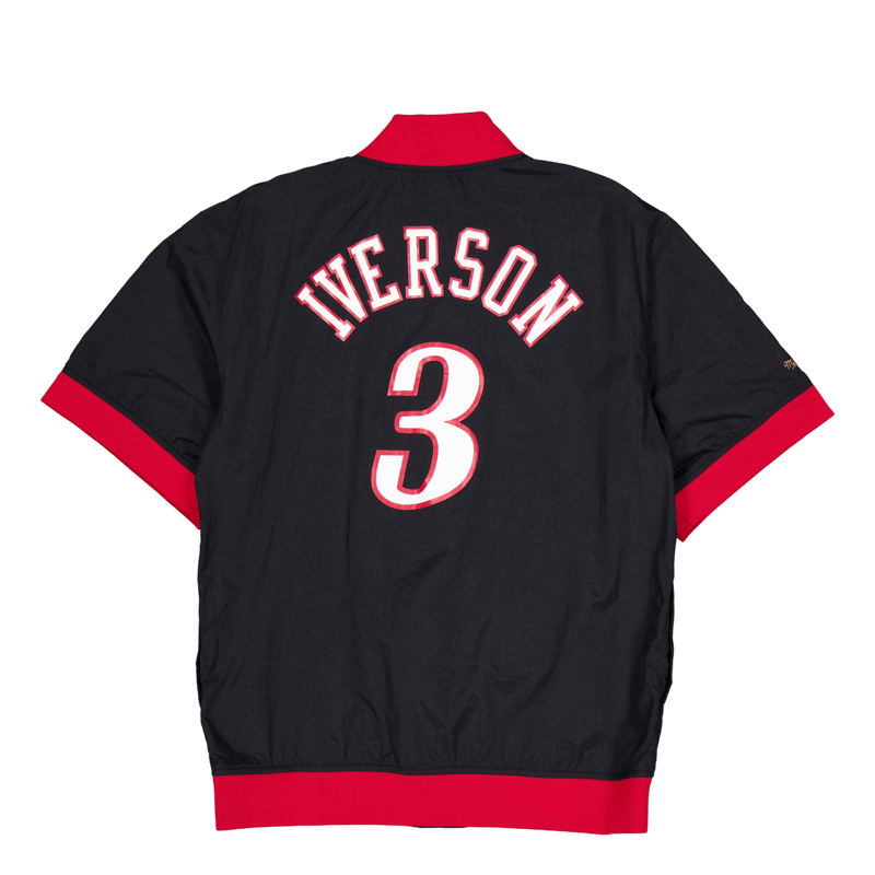 76ers Off Court SS Name & Number Warm Up Jacket Iverson