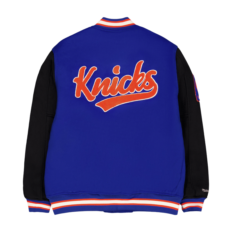 Mitchell Ness Knicks Team Legacy Varsity Jacket Solestory