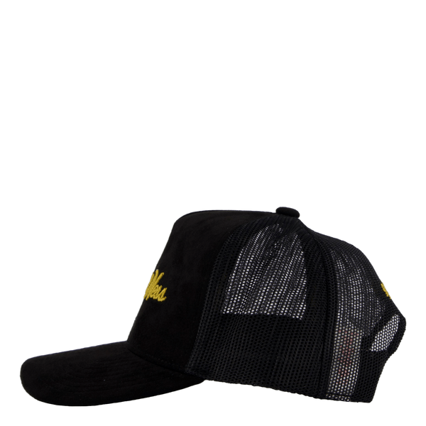 Suede Trucker Black/gold