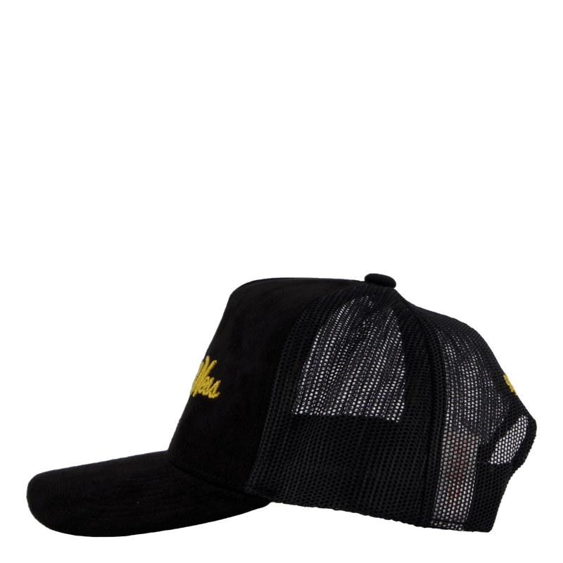 Suede Trucker Black/gold