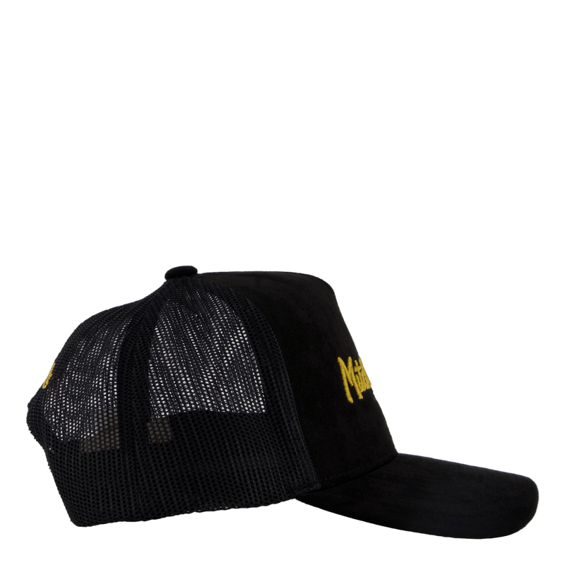 Suede Trucker Black/gold