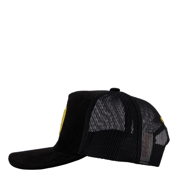 Suede Trucker Black/gold