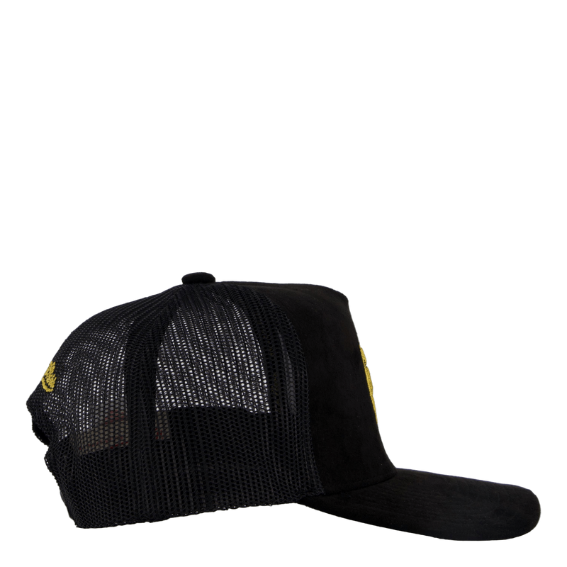 Suede Trucker Black/gold