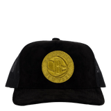 Suede Trucker Black/gold