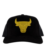 Suede Trucker Black/gold
