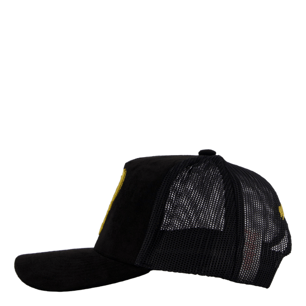 Suede Trucker Black/gold