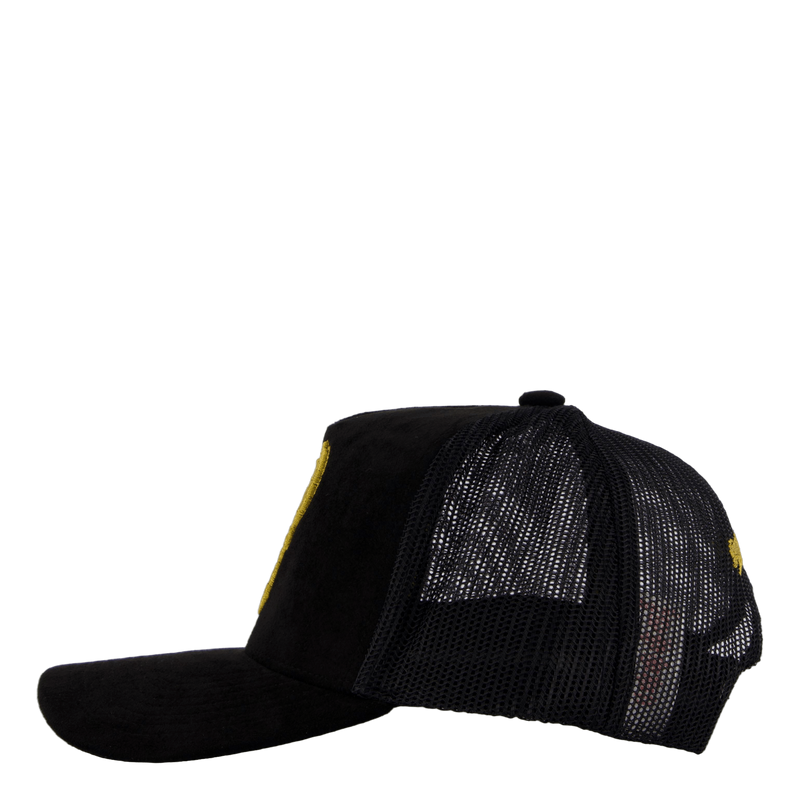 Suede Trucker Black/gold