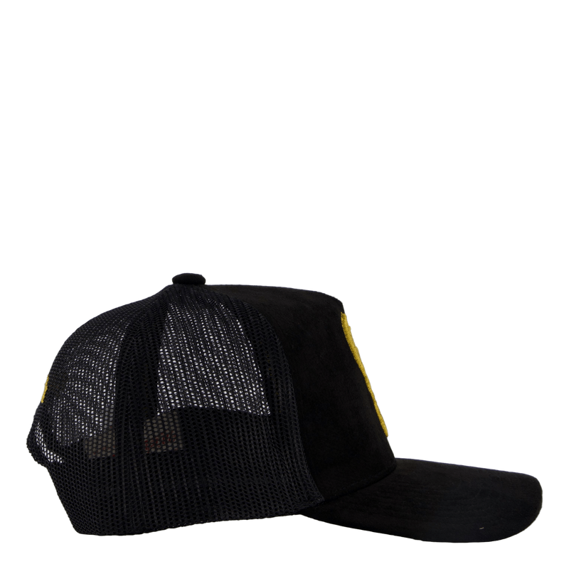 Suede Trucker Black/gold