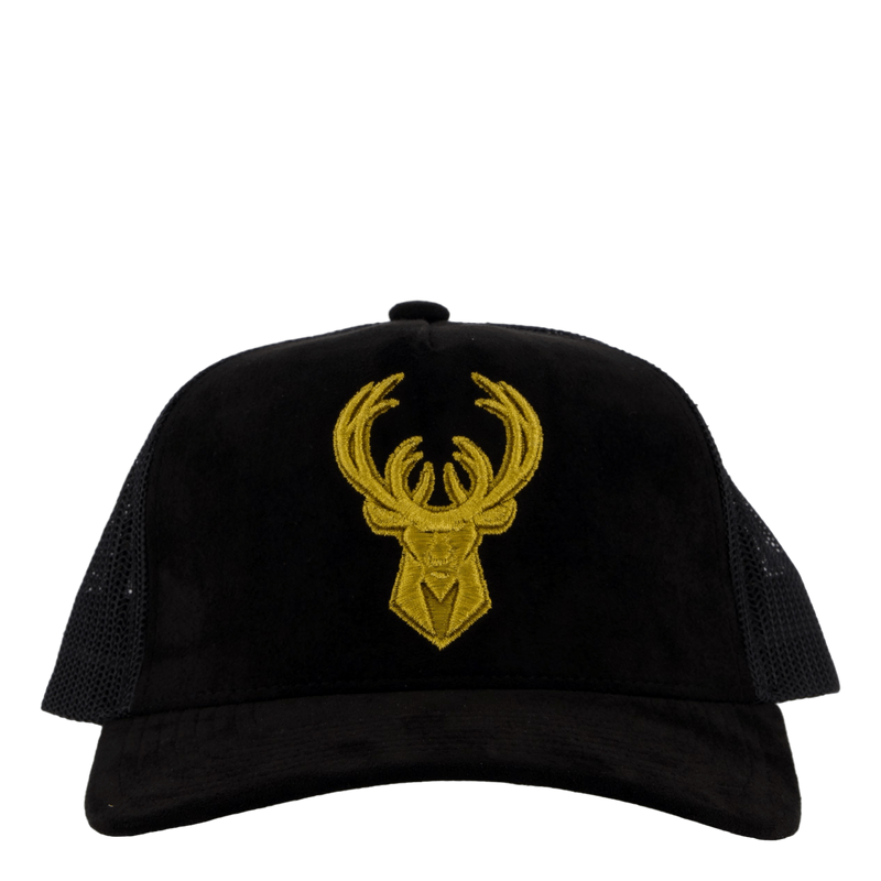 Suede Trucker Black/gold