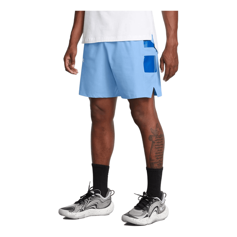 Ua Baseline Woven Short Horizon Blue