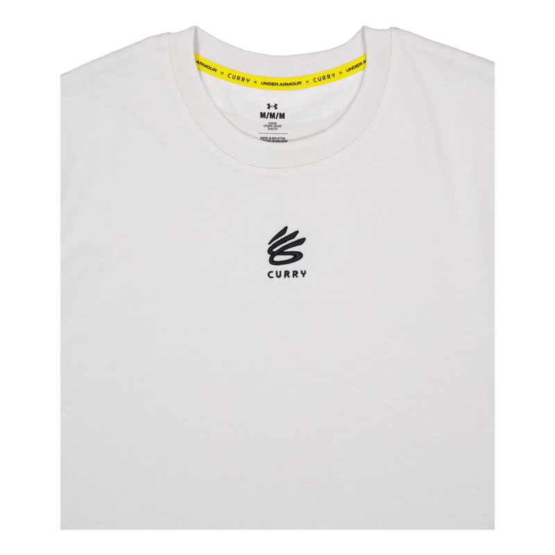 Curry Hvyweight Logo Tee White Clay