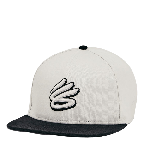 M Curry Flatbrim Snapback White Clay