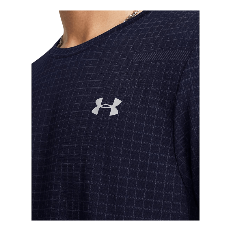 Vanish Seamless Grid Ss Midnight Navy