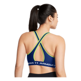 Crossback Mid Bra Tech Blue