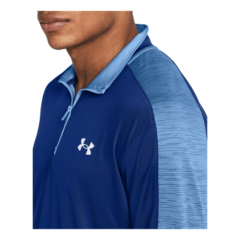 Ua Tech Utility 1/4 Zip Tech Blue