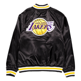 Nba Applique Satin Bomber Los  Blktrp