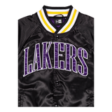 Nba Applique Satin Bomber Los  Blktrp