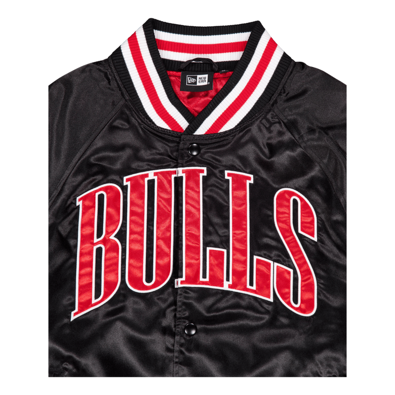 Nba Applique Satin Bomber Chic Blkfdr