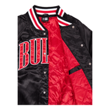 Nba Applique Satin Bomber Chic Blkfdr