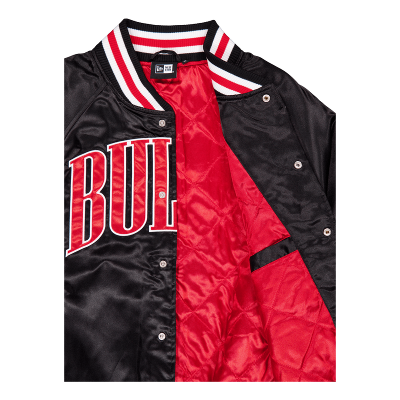 Nba Applique Satin Bomber Chic Blkfdr