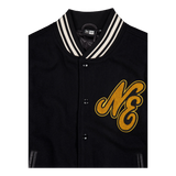 Ne Script Logo Varsity Jacket  Blkofw