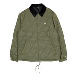 Quilted Coaches Jckt New Era Novwhi