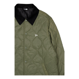 Quilted Coaches Jckt New Era Novwhi