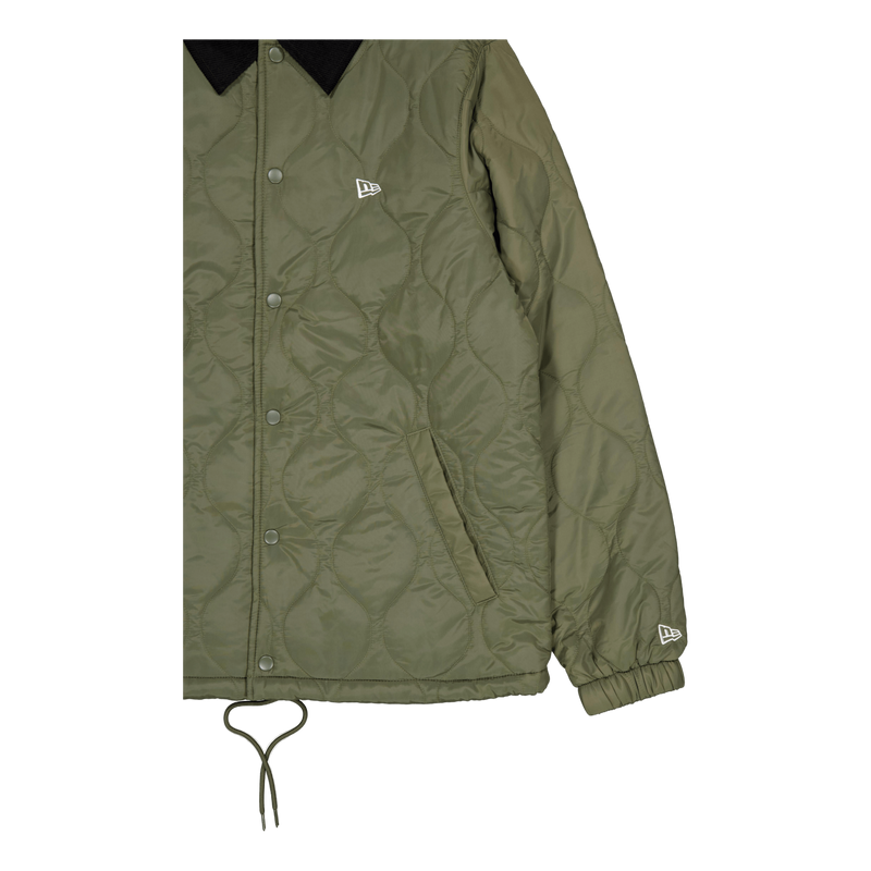 Quilted Coaches Jckt New Era Novwhi