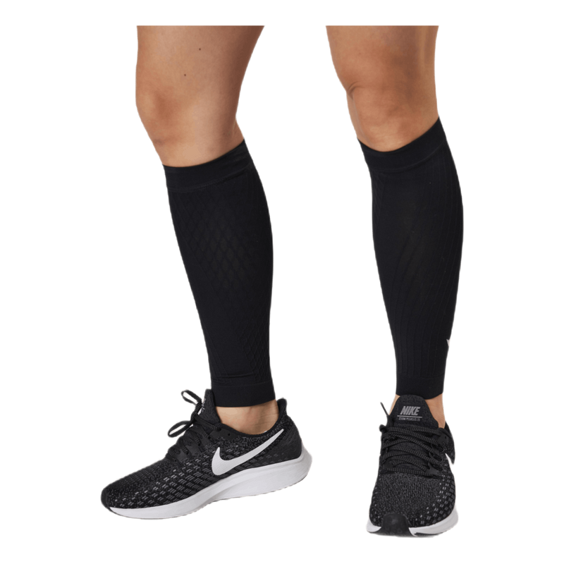 Zoned Support Calf Sleeves Black/Silver