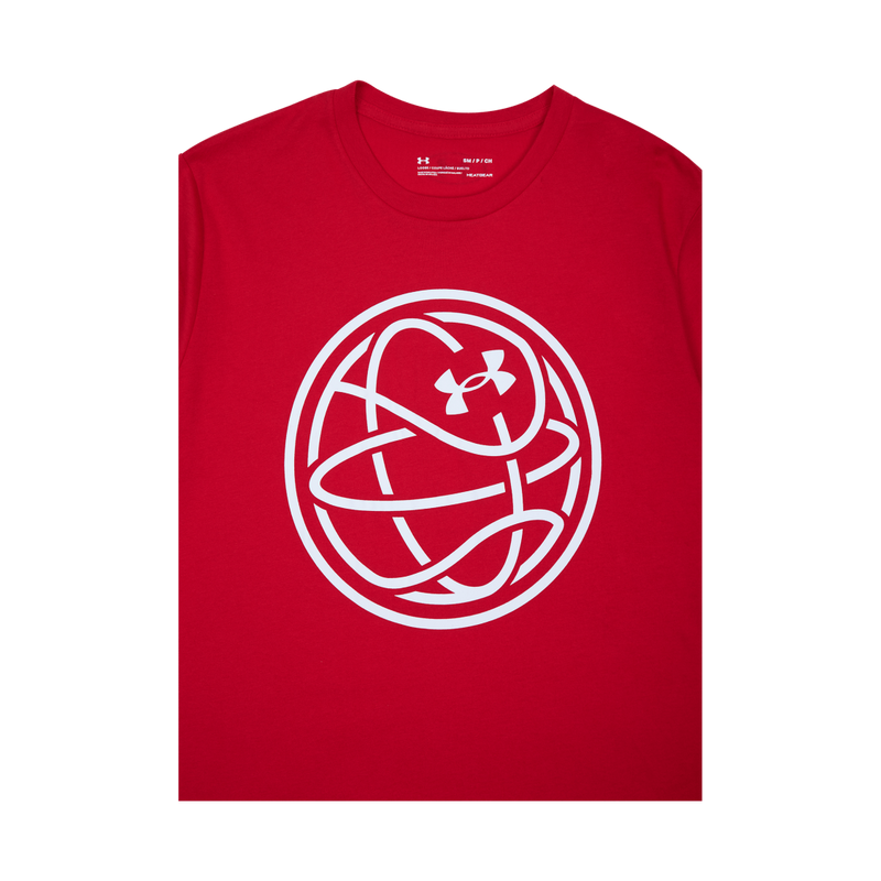 Hoops Icon Tee Red