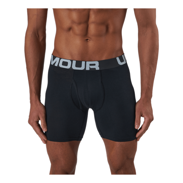 Ua Charged Cotton 6in 3 Pack Black